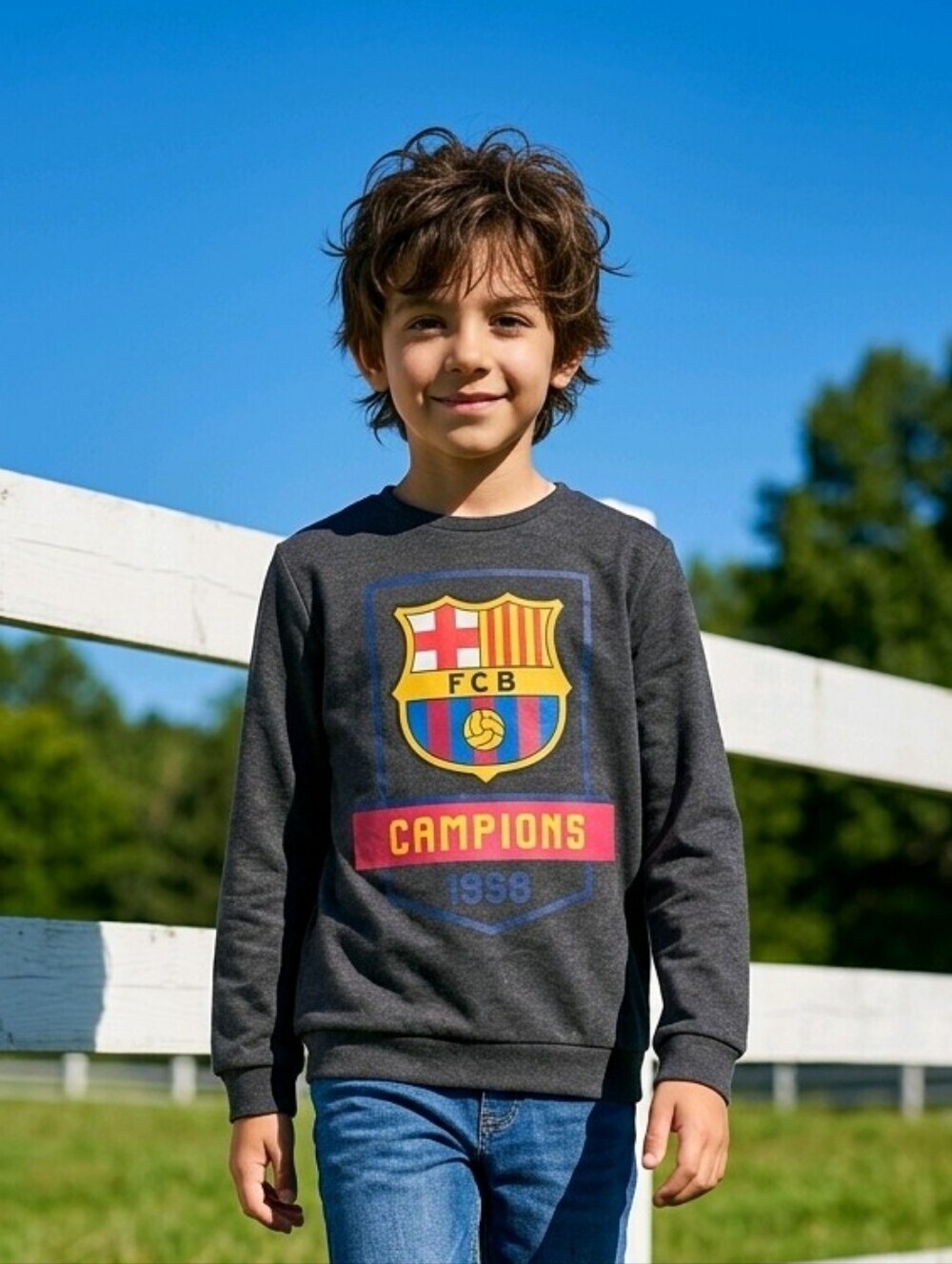 FC Barcelona Long Sleeve Shirt for Boys (11-12yrs)